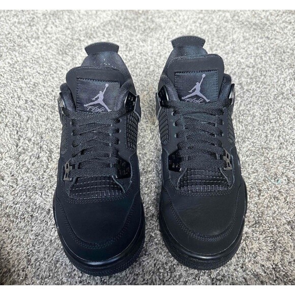 Nike Air Jordan 4 Retro Black Cat Size 5 Youth (Size 6.5 Women's) - Picture 3 of 10